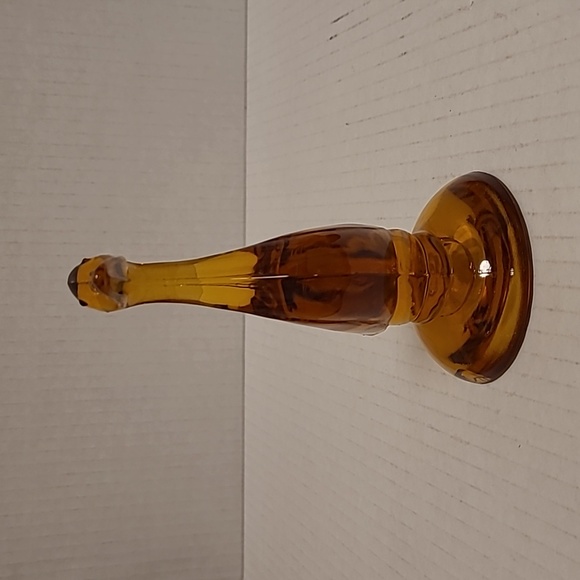 Vintage Amber Art Glass Duck - Picture 5 of 16